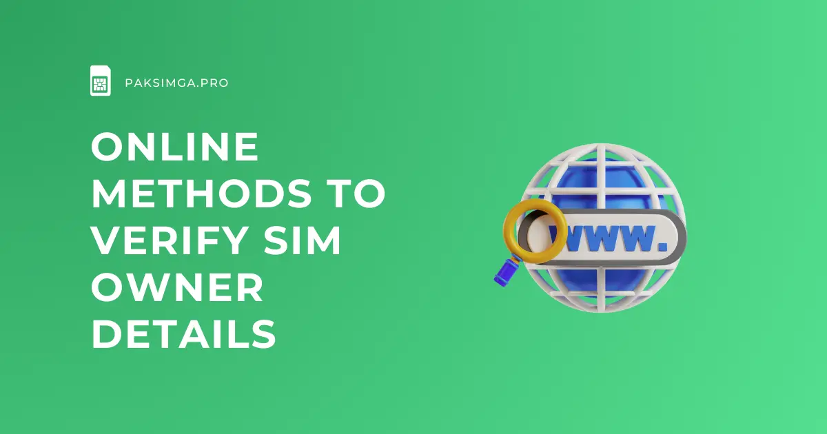 online methods to verify sim owner details